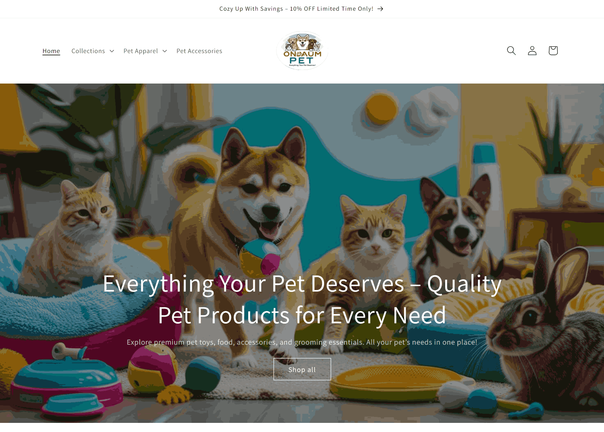 Pet ecommerce website design and SEO South Korea